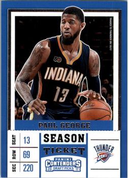 2017 Panini Contenders Draft Picks #40 Paul George Front