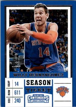 2017 Panini Contenders Draft Picks #49 Willy Hernangomez Front