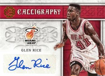 2016-17 Panini Excalibur - Calligraphy #CAL-GR Glen Rice Front