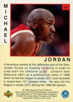 1996-97 Upper Deck Ball Park Michael Jordan #BP3 Michael Jordan Back