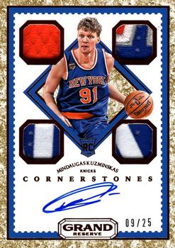 2016-17 Panini Grand Reserve - Rookie Cornerstones Granite #128 Mindaugas Kuzminskas Front