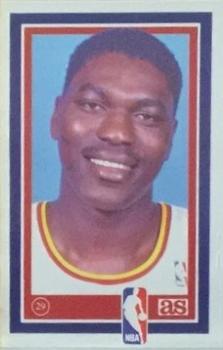 1989 Los Ases de la NBA Spanish Stickers #29 Akeem Olajuwon Front