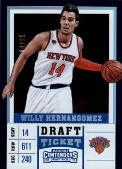 2017 Panini Contenders Draft Picks - Draft Ticket #49 Willy Hernangomez Front