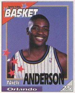1995 French Sports Action Basket - Face 2 Face Orlando Magic #NNO Nick Anderson Front