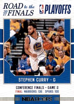 2017-18 Hoops - Road to the Finals #72 Stephen Curry Front