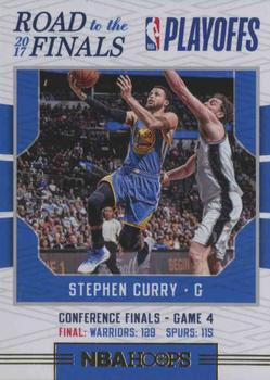 2017-18 Hoops - Road to the Finals #74 Stephen Curry Front