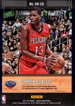 2017-18 Hoops - Rookie Remembrance #RR-CD Cheick Diallo Back