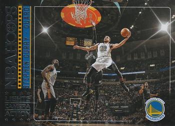2017-18 Hoops - Lights Camera Action #32 Stephen Curry Front