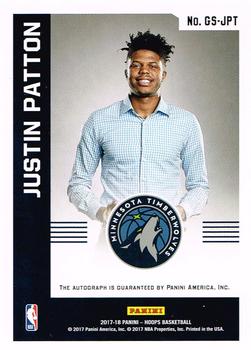 2017-18 Hoops - Great SIGnificance #GS-JPT Justin Patton Back