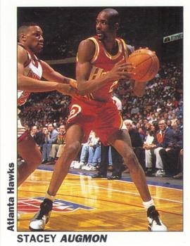 1994-95 Service Line American Pro Basketball USA Stickers (Italy) #82 Stacey Augmon Front