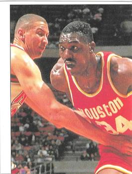 1994-95 Service Line American Pro Basketball USA Stickers (Italy) #107 Hakeem Olajuwon Front