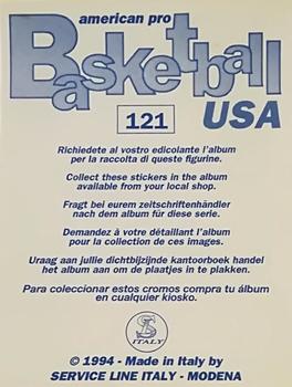 1994-95 Service Line American Pro Basketball USA Stickers (Italy) #121 John Stockton Back