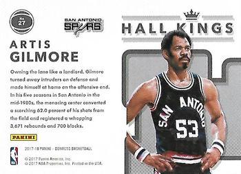 2017-18 Donruss - Hall Kings Press Proof Orange #27 Artis Gilmore Back