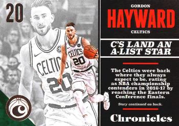 2017-18 Panini Chronicles #44 Gordon Hayward Front