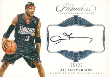 2016-17 Panini Flawless - Excellence Signatures #EX-AIV Allen Iverson Front