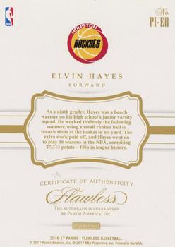 2016-17 Panini Flawless - Premium Ink Ruby Gold Proof #PI-EH Elvin Hayes Back