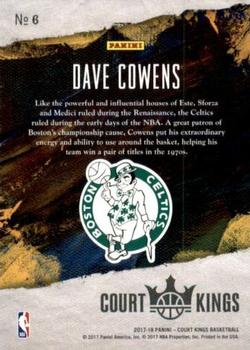 2017-18 Panini Court Kings - Renaissance Men #6 Dave Cowens Back