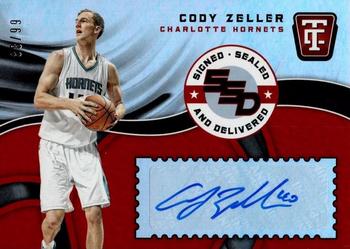 2017-18 Panini Totally Certified - Signed, Sealed, and Delivered #SSD-CZ Cody Zeller Front