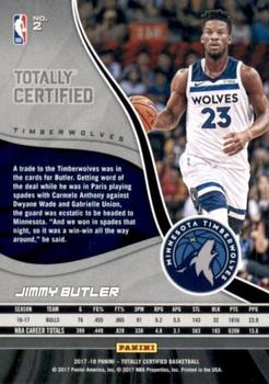 2017-18 Panini Totally Certified - Camo #2 Jimmy Butler Back