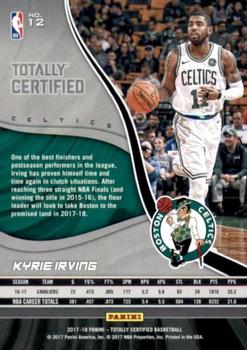 2017-18 Panini Totally Certified - Camo #12 Kyrie Irving Back
