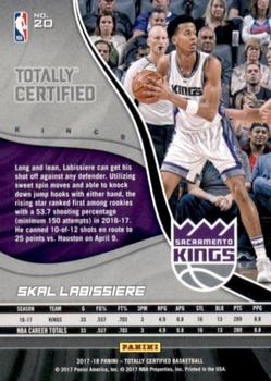 2017-18 Panini Totally Certified - Camo #20 Skal Labissiere Back