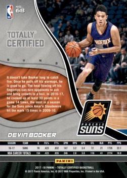2017-18 Panini Totally Certified - Camo #68 Devin Booker Back