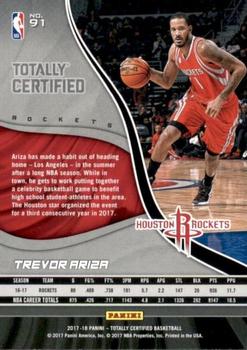 2017-18 Panini Totally Certified - Camo #91 Trevor Ariza Back