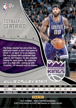 2017-18 Panini Totally Certified - Camo #97 Willie Cauley-Stein Back