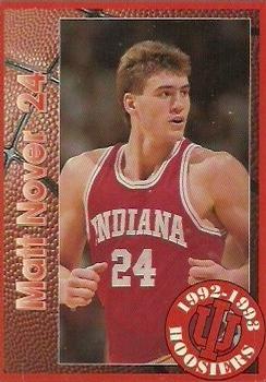 1992-93 Indiana Hoosiers #NNO Matt Nover Front