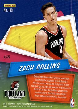 2017-18 Panini Revolution - Astro #143 Zach Collins Back