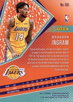 2017-18 Panini Revolution - Chinese New Year #100 Brandon Ingram Back