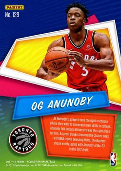 2017-18 Panini Revolution - Chinese New Year #129 OG Anunoby Back
