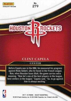 2017-18 Panini Select #279 Clint Capela Back