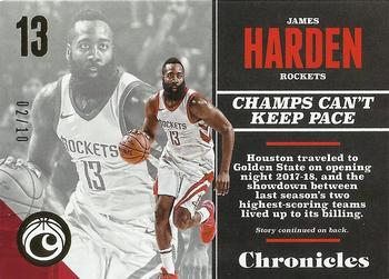 2017-18 Panini Chronicles - Gold #60 James Harden Front