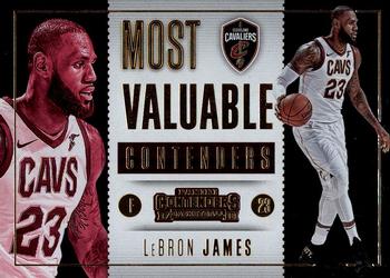 2017-18 Panini Contenders - Most Valuable Contenders #7 LeBron James Front