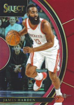 2017-18 Panini Select - Maroon Prizms #63 James Harden Front