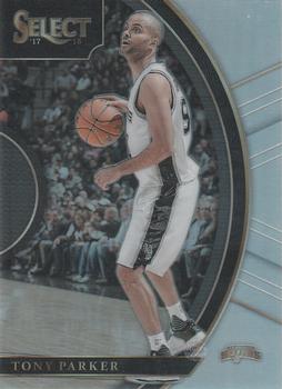 2017-18 Panini Select - Silver Prizms #72 Tony Parker Front