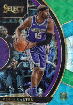 2017-18 Panini Select - Tri-Color Prizms #44 Vince Carter Front