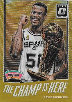 2017-18 Donruss Optic - The Champ is Here Gold #3 David Robinson Front