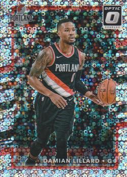 2017-18 Donruss Optic - Fast Break Holo #122 Damian Lillard Front