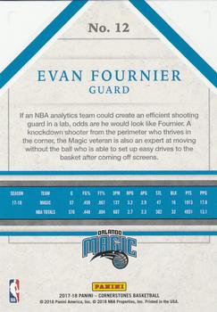 2017-18 Panini Cornerstones #12 Evan Fournier Back