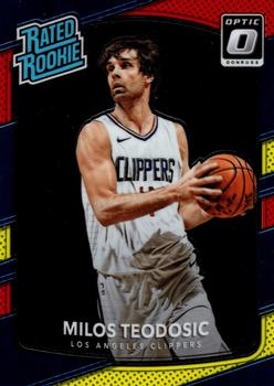 2017-18 Donruss Optic - Red and Yellow #155 Milos Teodosic Front