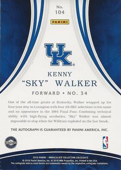 2016-17 Panini Immaculate Collection Collegiate - Autographs Blue #104 Kenny 