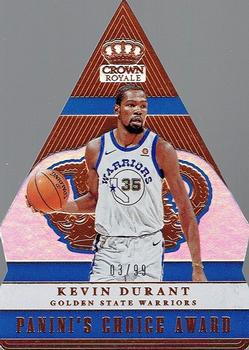 2017-18 Panini Crown Royale - Panini's Choice #PC-12 Kevin Durant Front