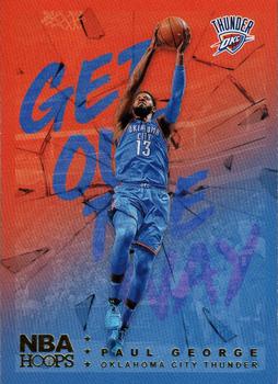 2018-19 Hoops - Get Out The Way Holo #GOW-12 Paul George Front