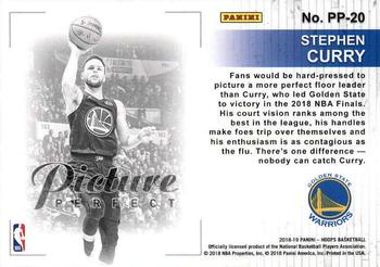 2018-19 Hoops - Picture Perfect #PP-20 Stephen Curry Back