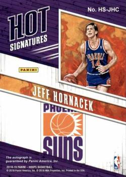 2018-19 Hoops - Hot Signatures #HS-JHC Jeff Hornacek Back