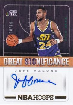 2018-19 Hoops - Great SIGnificance Gold #GS-JM Jeff Malone Front