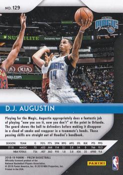 2018-19 Panini Prizm #129 D.J. Augustin Back