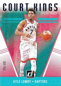 2018-19 Donruss - Court Kings Press Proof Blue #8 Kyle Lowry Front